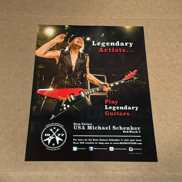 Dean Guitars Other - Michael Schenker - Dean Guitars - 2015 Print Advertisement